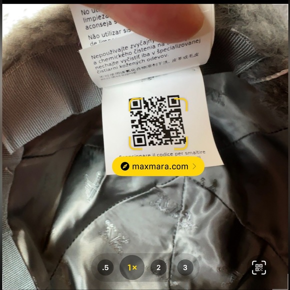 SOLD! On eBay 375MaxMara Label-cut Gray Alpaca Wool Blend Teddy Baseball Cap - Picture 16 of 16